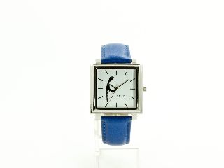 SYLT Uhr eckig/groß blau	