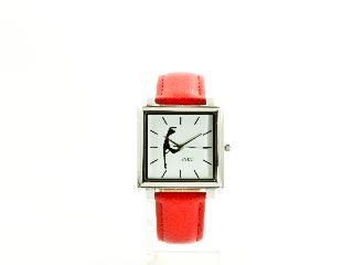 SYLT Uhr eckig/groß rot	
