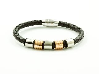 Lederarmband schwarz	