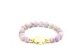 Perlenarmband purple/gold