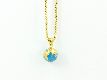 Kette gold "Earth" blau/gold