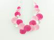 Collier "Mushroom" rosa