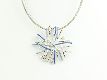 Collier "Koralle" blau
