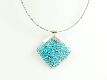 Collier "Lagune" blau