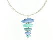 Collier "Rille" blau