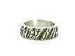 Ring "Zebra" schwarz/silber