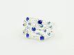 Flexring "Brilli" silber/blau