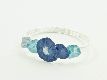 Armband "Ravioli" blau