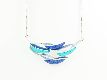 Kette "Wavy" blau