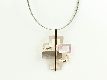 Collier "Geometric" rosé/braun
