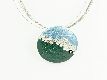 Collier "Gush" blue/green