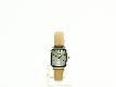 Uhr "Ordinary" eckig beige