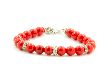 Perlenarmband "Stones" rot