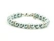 Perlenarmband "Stones" grau