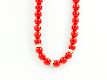 Perlenkette "Stones" rot