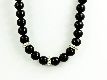 Perlenkette "Stones" schwarz