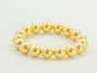 Perlenarmband "Big" gelb