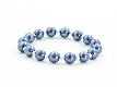 Perlenarmband "Small" blau