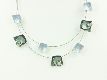 Collier "Quater Stone" blau/grün