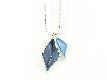 Kette "Blättchen" blau