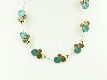 Collier "Dropsy" gold/grün