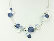 Collier "Points" blue