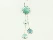 Kette "Long Plates" blau