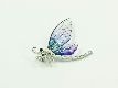 Brosche "Libelle" blau/lila