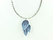 Kette "Feather" blau