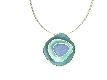 Collier "Flat" blau