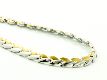 Collier "Blatt" bicolor