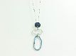 Collier "Rings" blau