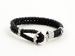 Lederarmband "Anker" schwarz