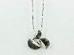 Kette "Half Ball" silber/grau