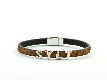 Lederarmband schmal "SYLT" brown