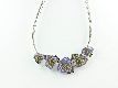Collier "Blümchen" lila