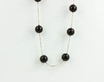 Collier Loose Pearl schwarz
