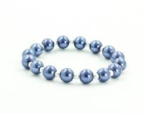 Perlenarmband Small blau