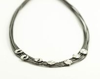 Material: Leder , Modeschmuck (n...